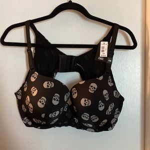 Torrid T Shirt Bra Black with Skulls Brand New With Tags! Never Worn!